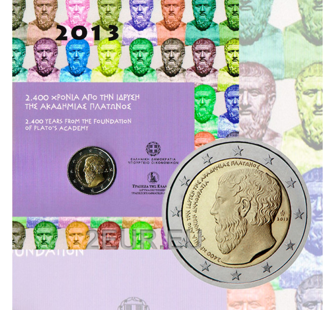 Griekenland 2 euro BU 2013 - 2400e verjaardag van de oprichting van Plato`s Academie