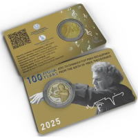 Kreeka 2 eurot BU 2025 – 100 aastat Mikis Theodorakise sünnist