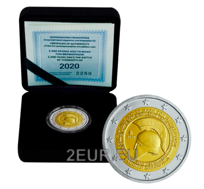 Greece 2 euro proof 2020 - 25th Centenary of the Battle of Thermopylae