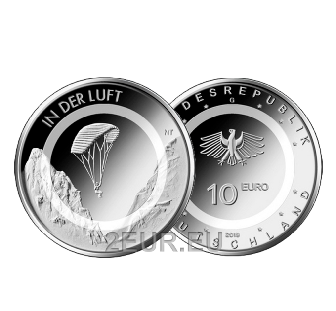 Germany 10 euro UNC 2019 - Air and Motion - Airborne