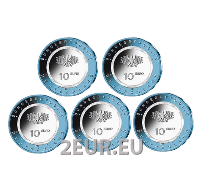 Germany 10 euro UNC 2021 - On Water - ADFGJ