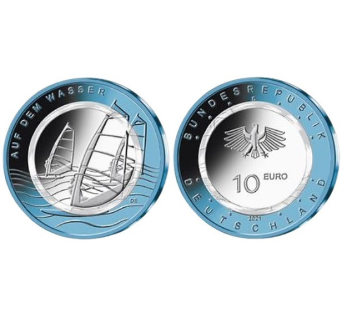 Germany 10 euro UNC 2021 - On Water