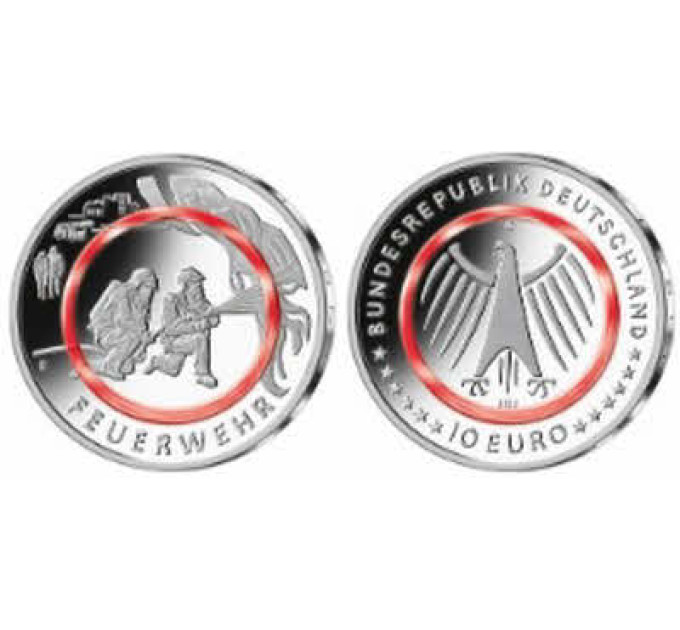 Germany 10 euro UNC 2023 - At the Service of Society - Fire Fighters
