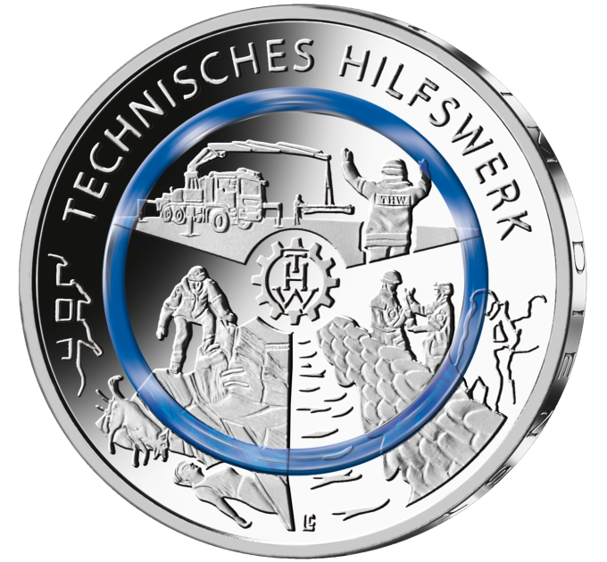 Germany 10 euro UNC 2025 - At the Service of Society - Technical Assistance Agency