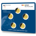 Germany 2 Euro coin set BU 2025 - 35 years of German unity - ADFGJ