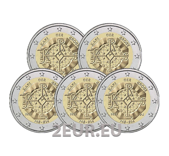 Germany 2 euro UNC 2023 - 1275th Anniversary of the Birth of Charlemagne - ADFGJ