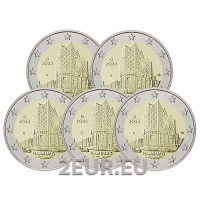 Saksamaa 2 eurot UNC 2023 – Hamburg – Elbphilharmonie – ADFGJ