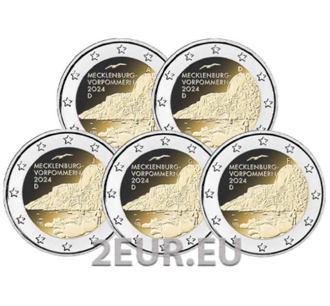 Germany 2 euro UNC 2024 - Mecklenburg-Vorpommern - ADFGJ