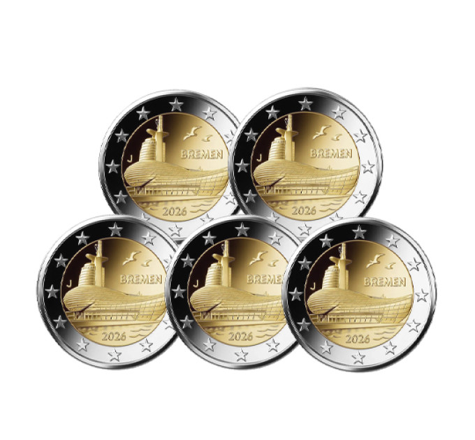 Germany 2 euro UNC 2026 - Bremen - ADFGJ