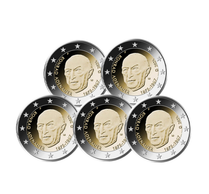 Germany 2 euro UNC 2026 - Konrad Adenauer - ADFGJ
