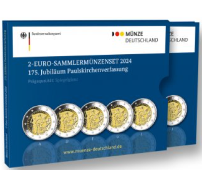Germany 2 euro proof 2024 - 175 years of the Paulskirche Constitution