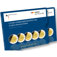 Saksamaa 2 euro proof 2025 – 35 aastat Saksamaa ühtsust