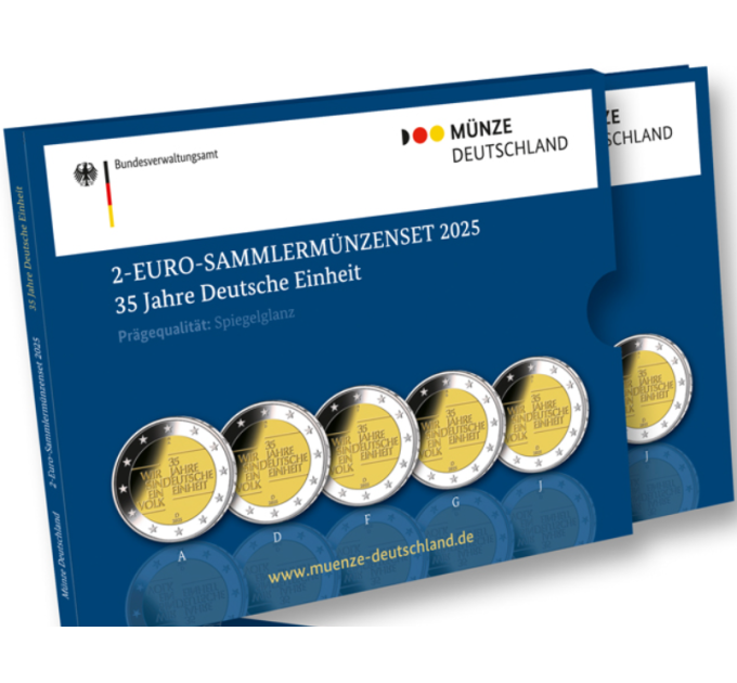 Germany 2 euro proof 2025 - 35 years of German unity
