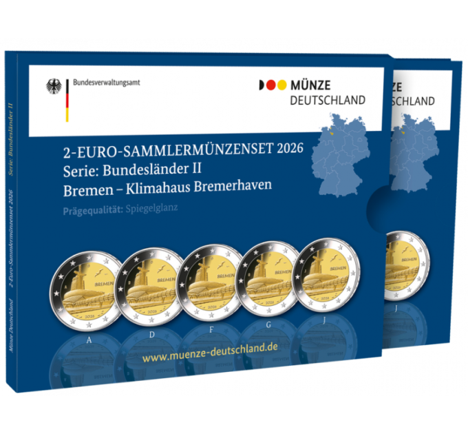 Germany 2 euro proof 2026 - Bremen