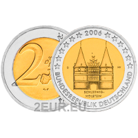 Saksamaa 2 eurot UNC 2006 - Holstentor Lübeckis - D - München