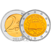 Saksamaa 2 eurot UNC 2007 – 50-aastane Rooma leping – D – München