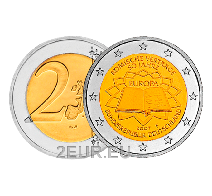 Germany 2 euro UNC 2007 - 50 Years Treaty of Rome - F - Stuttgart