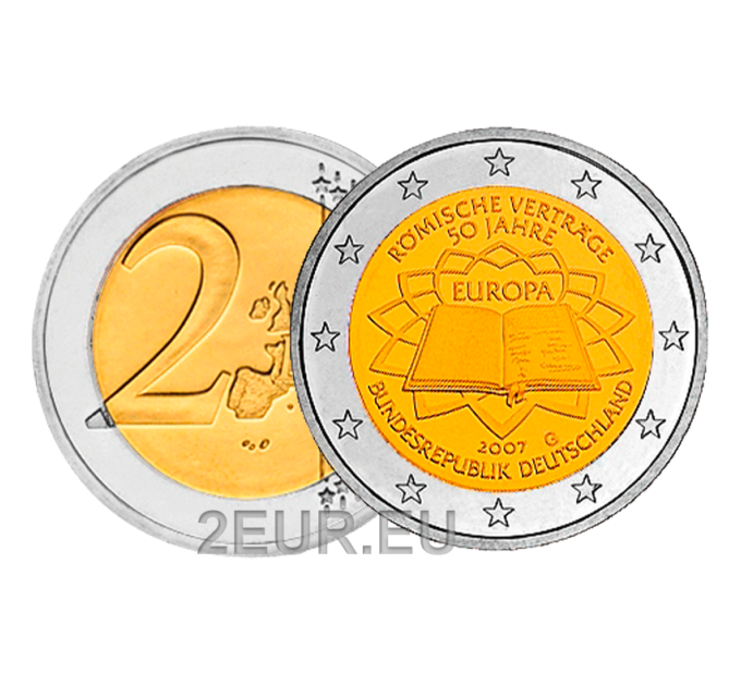 Germany 2 euro UNC 2007 - 50 Years Treaty of Rome - G - Karlsruhe