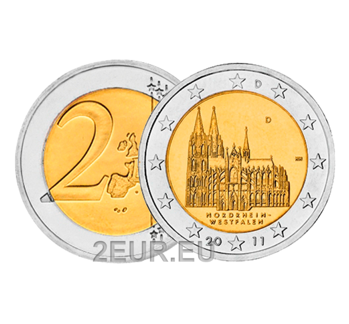 Germany 2 euro UNC 2011 - North Rhine Westphalia - D - Munich
