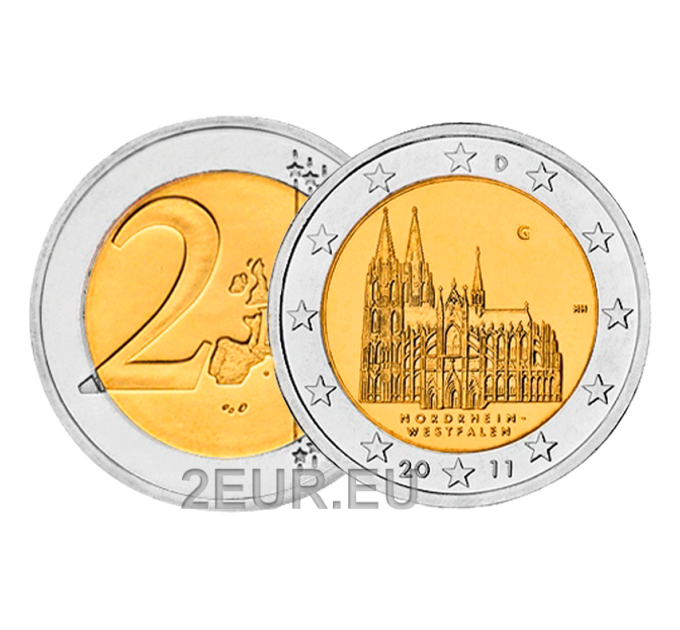 Germany 2 euro UNC 2011 - North Rhine Westphalia - G - Karlsruhe