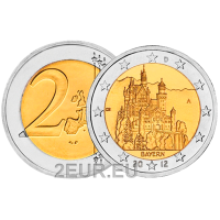 Saksamaa 2 eurot UNC 2012 - BAVARIA - A - Berliin