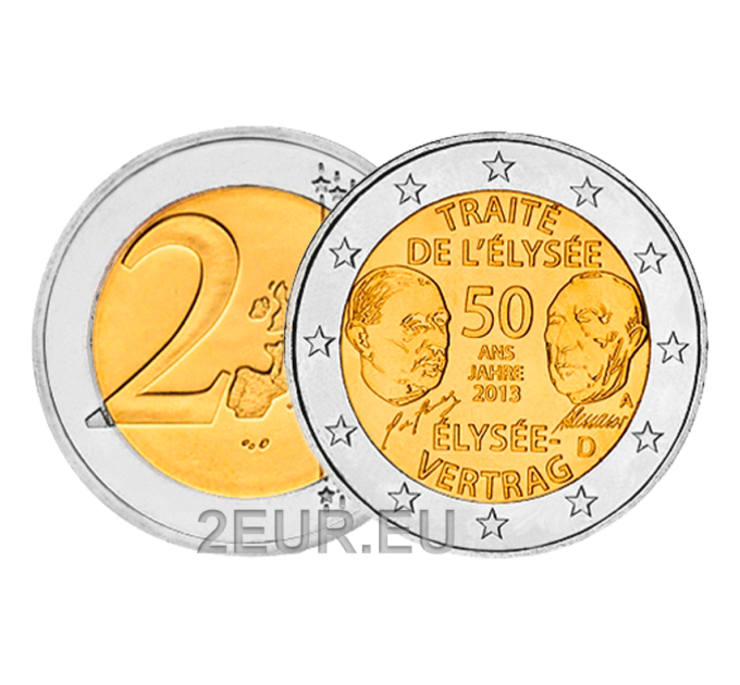 Germany 2 euro UNC 2013 - 50 Years of the Elysée Treaty - A - Berlin