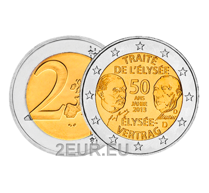 Germany 2 euro UNC 2013 - 50 Years of the Elysée Treaty - D - Munich