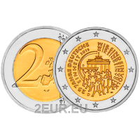 Saksamaa 2 eurot UNC 2015 – 25 aastat Saksa ühtsust - J - Hamburg