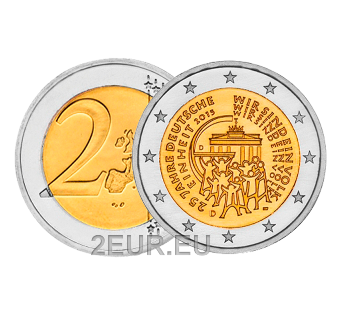 Germany 2 euro UNC 2015 - 25 Years of German Unity-  J - Hamburg