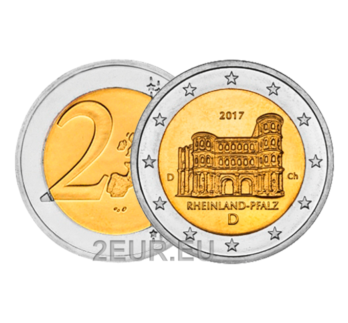 Germany 2 euro UNC 2017 - Rhineland-Palatinate - D - Munich