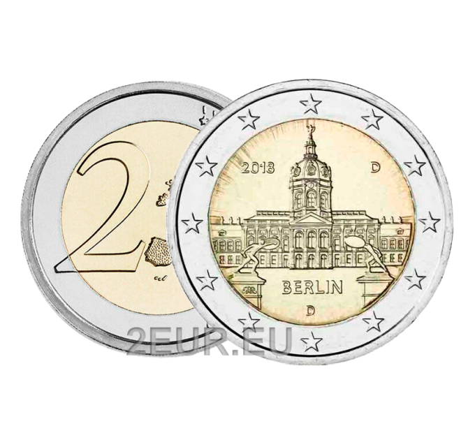 Germany 2 euro UNC 2018 - Charlottenburg Palace - D - Munich