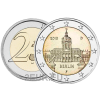 Saksamaa 2 eurot UNC 2018 - Charlottenburgi palee - F - Stuttgart