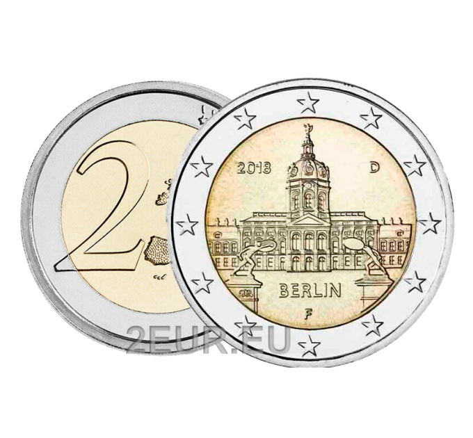 Germany 2 euro UNC 2018 - Charlottenburg Palace - F - Stuttgart