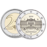 Saksamaa 2 eurot UNC 2019 – Bundesrat – F – Stuttgart