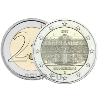 Saksamaa 2 euro UNC 2020 – Palee Potsdamis – J – Hamburg