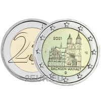 Germany 2 euro UNC 2021 - Saxony-Anhalt - G - Karlsruhe