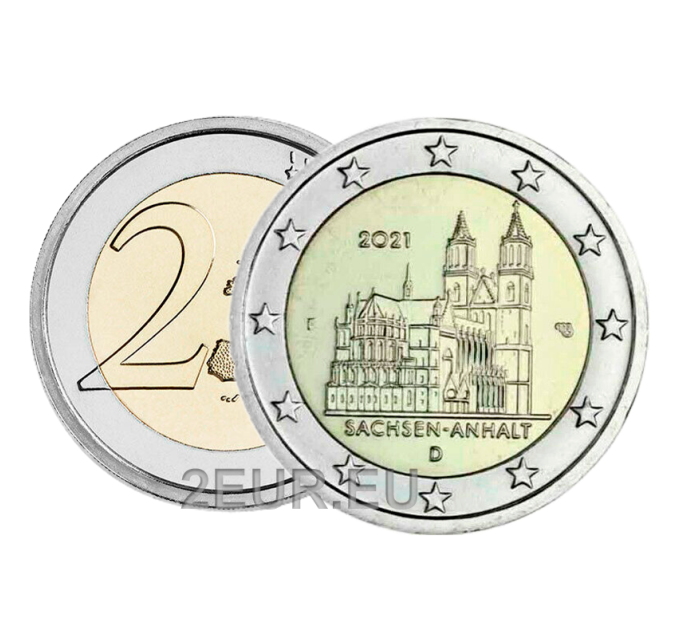 Germany 2 euro UNC 2021 - Saxony-Anhalt - G - Karlsruhe