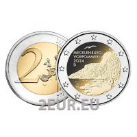Saksamaa 2 eurot UNC 2024 – Mecklenburg-Vorpommern - A