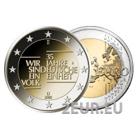 Saksamaa 2 eurot UNC 2025 – 35 aastat Saksamaa ühtsust - J