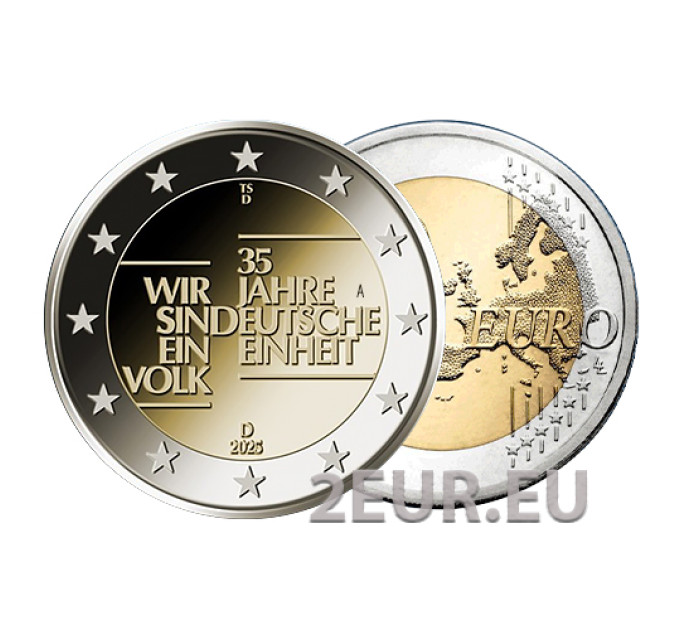 Germany 2 euro UNC 2025 - 35 years of German unity - A