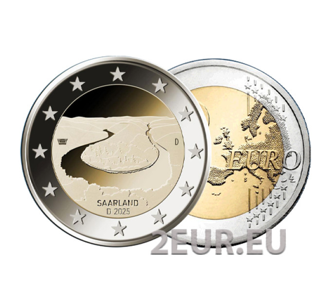 Germany 2 euro UNC 2025 - SAARLAND - A
