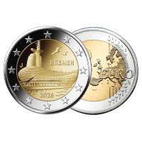 Saksamaa 2 eurot UNC 2026 – Bremen
