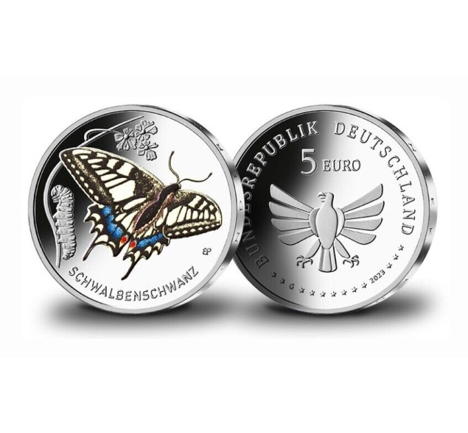 Germany 5 euro UNC 2023-1 - The Wonderful World of Insects - Swallowtail