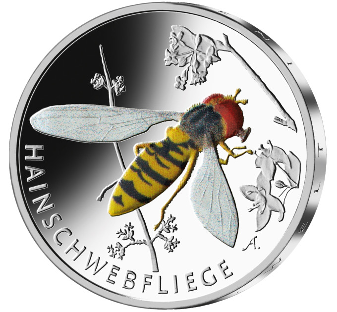 Germany 5 euro UNC 2024 - The Wonderful World of Insects - Hoverfly