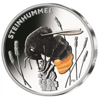Saksamaa 5 eurot UNC 2024 – Putukate imeline maailm – Punasaba-kimalane