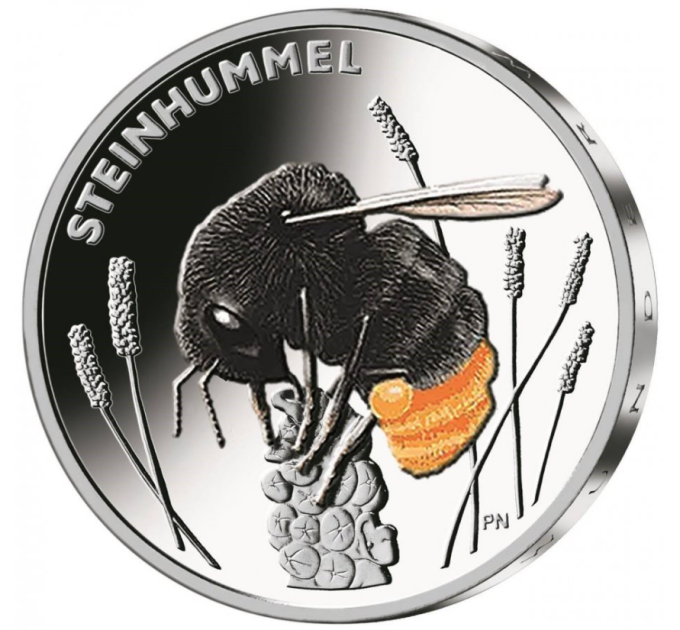 Germany 5 euro UNC 2024 - The Wonderful World of Insects - Red-Tailed Bumblebee