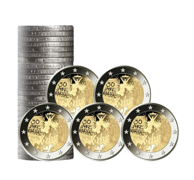 Germany 2 euro roll UNC 2019 - 30 Years Since the Fall of the Berlin Wall - 1roll =5x5 ADFGJ