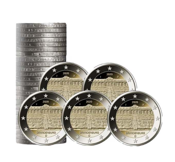 Germany 2 euro roll UNC 2020 - Palace in Potsdam - ADFGJ