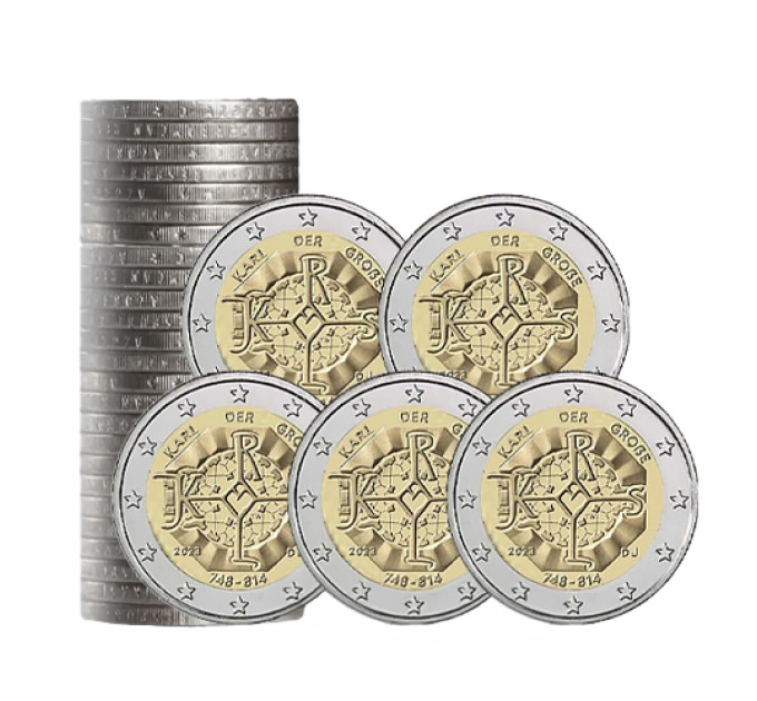 Germany 2 euro roll UNC 2023 - 1275th Anniversary of the Birth of Charlemagne - ADFGJ
