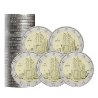 Saksamaa 2 eurot rulli UNC 2023 – Hamburg – Elbphilharmonie – ADFGJ